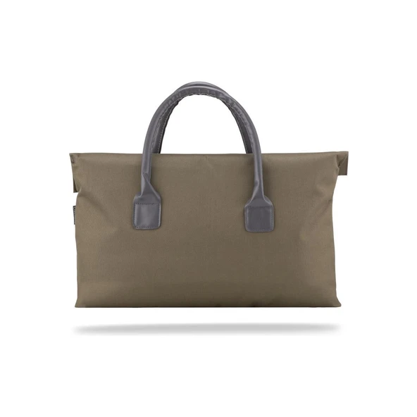 BYN-EL007 Wtxpro Su Geçirmez Kumaş 13-14 Inch Bayan Laptop El Çantası- Tote Bag - Yeşil - 6