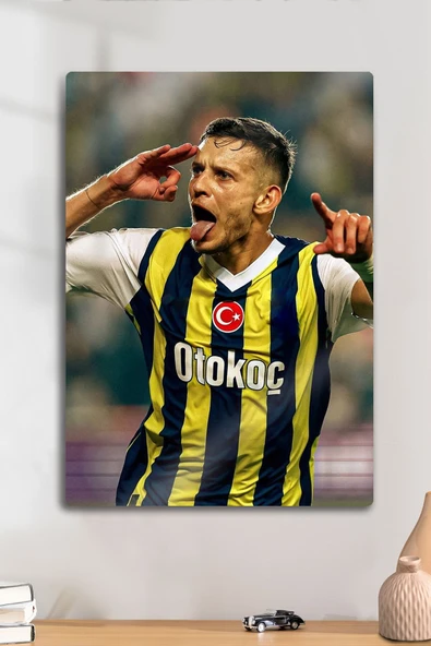 Metal Tablo, Sporcu Poster, Futbol Hediyelik Tablo - Sebastian Szymanski Fener