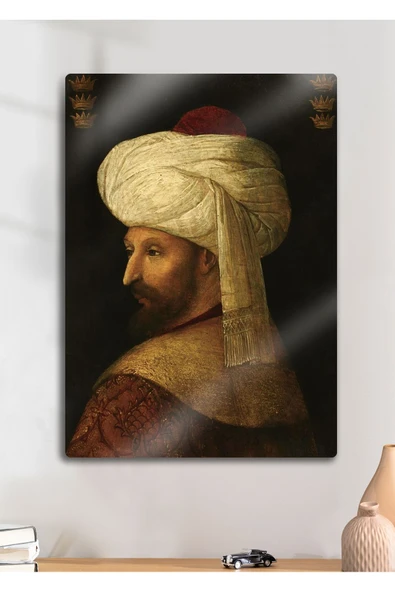 Fatih Sultan Mehmet Han, FSM - Parlak Metal Baskı Tablo