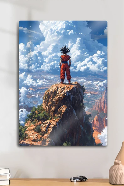 Metal Baskı - Goku, Anime Tablosu - Manga Film Posterleri - Dekoratif Tablo