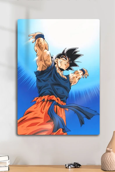 Metal Baskı - Goku, Anime Tablosu - Manga Film Posterleri - Dekoratif Tablo