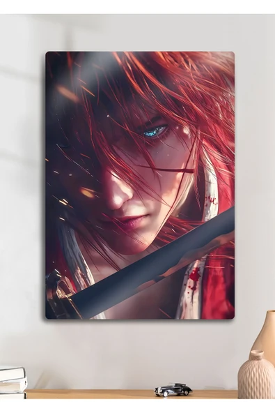 Rurouni Kenshin, Anime - Metal Tablo ürün görseli