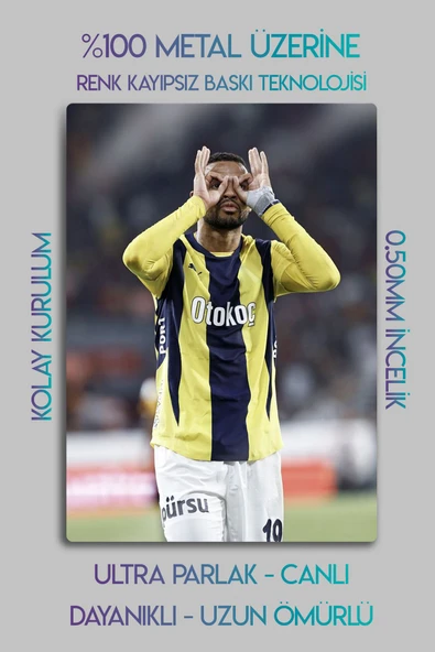 Metal Baskı Sporcu Tablosu - Yusuf en-Nesyri - Resim 2