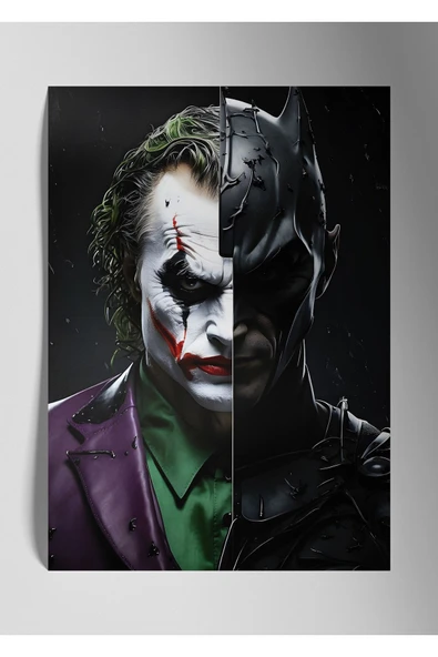 Batman / Joker - Metal Tablo
