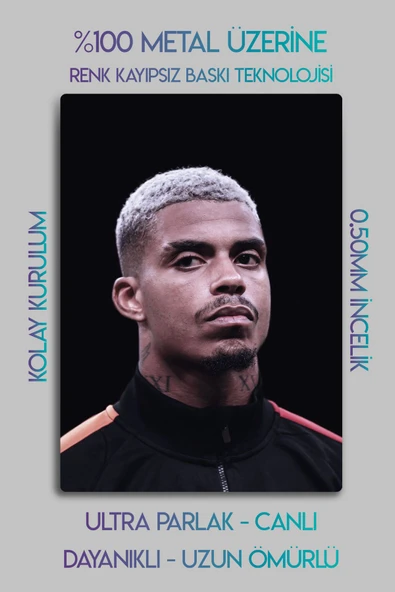 Metal Baskı - Mario Lemina, Sarı Kırmızı, Lems Jr. Dekoratif Tablo - Resim 2