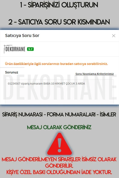 Metal Baskı - Kişiye Özel Taraftar Tablosu, 2 Adet Baba Oğul, İsim Yazdırmalı - 2