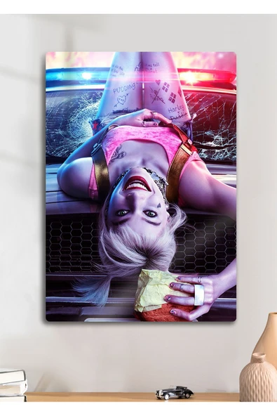 Harley Quinn, Suicide Squad - Metal Baskı Parlak Tablo