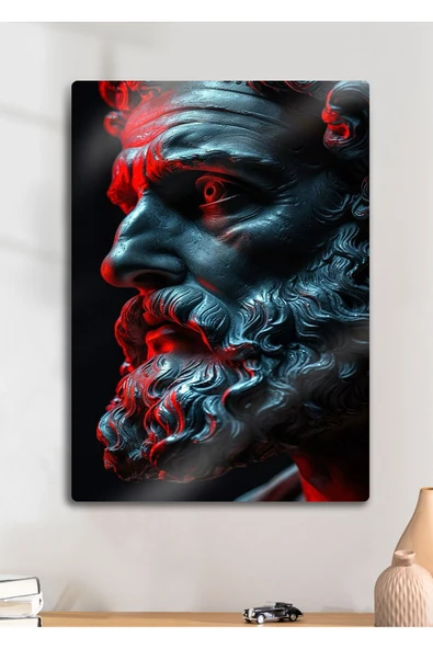 Mitolojik Tanrı Yunan Heykeli - Metal Baskı Duvar Tablosu ürün görseli