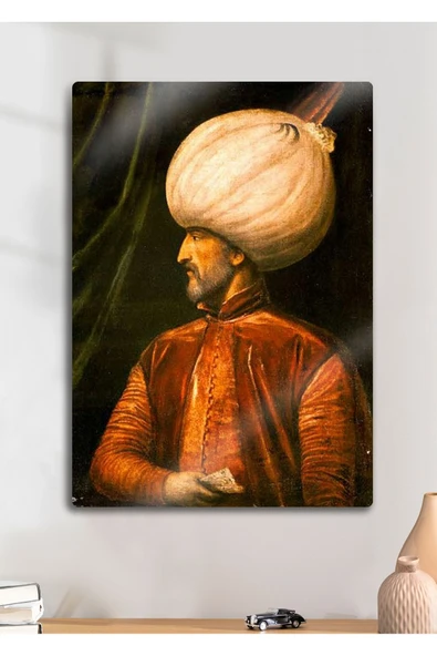 Osmanlı Sultan Süleyman, Muhteşem Yüzyıl - Parlak Metal Baskı Tablo