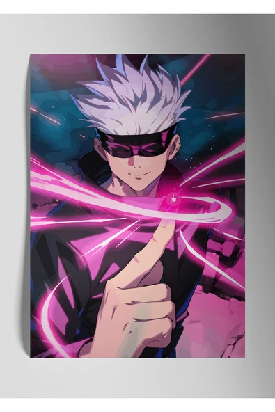 Satoru Gojo Jujutsu Kaisen - Metal Poster Tablo