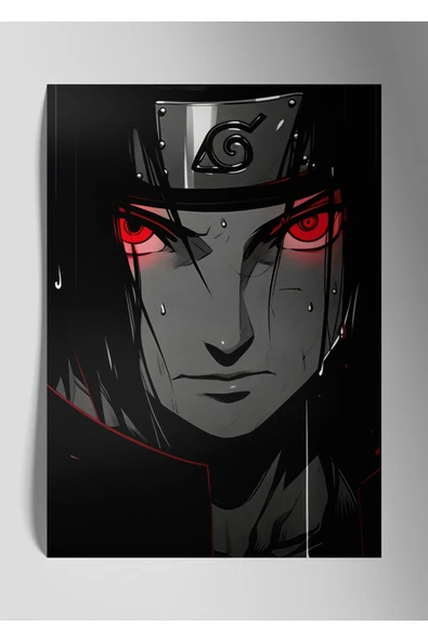 İtachi Uchiha Naruto Anime - Metal Tablo