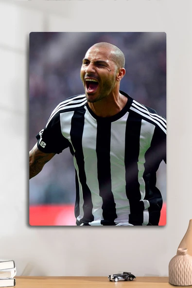 Metal Baskı, Ricardo Quaresma B.JK Bessiktas - Parlak Dekoratif Sporcu Duvar Tablosu