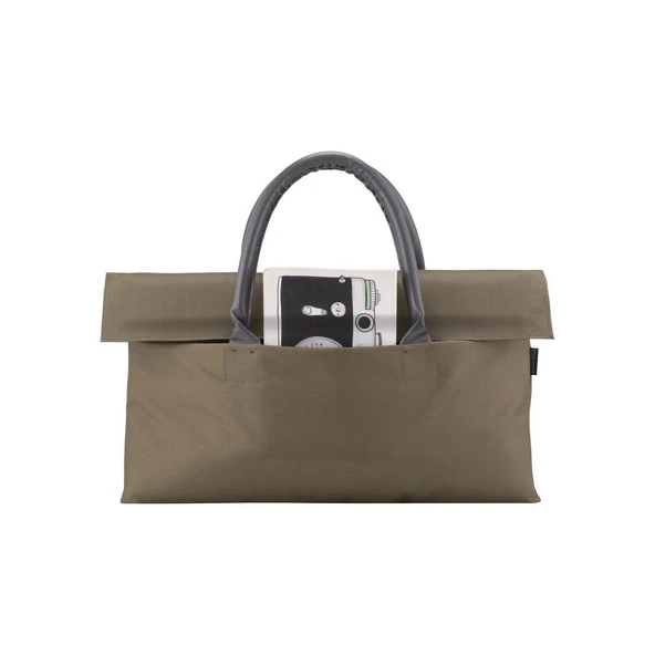 BYN-EL007 Wtxpro Su Geçirmez Kumaş 13-14 Inch Bayan Laptop El Çantası- Tote Bag - Yeşil - 5