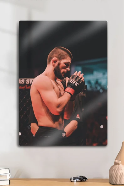 Metal Baskı - Khabib Nurmagomedov, UFC, Parlak Tablo