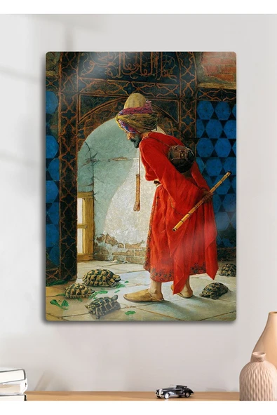 Kaplumbağa Terbiyecisi, Osman Hamdi Bey - Metal Baskı Tablo