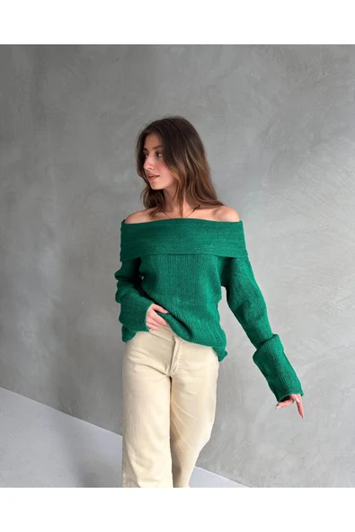 Madonna Yaka Triko Kazak - Resim 2