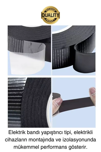 Süper Güçlü Eriyen Bant (su Geçirmez Yanmaz Yapışkanlı Yalıtım Bandı 1 ADET 3 Mt -2 Cm) Tamir Bandı - Resim 4