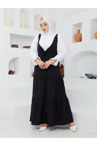 Kadın Jile Siyah Ve Gömlek Beyaz Takım