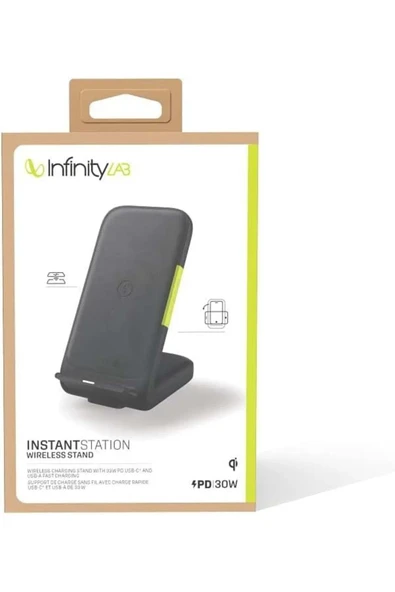 InfinityLab InstantStation Siyah 3in1 Kablosuz Hızlı Şarj Aleti - 7
