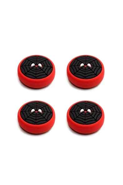 Desenli Ps5/ps4/ps3 Analog Koruyucu Silikon Pad-spider Man - 4