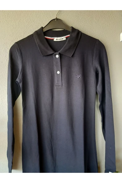 Kadın Midi Lakos Yaka Elbise - Resim 3