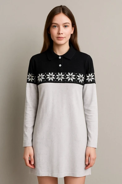 Kadın Midi Elbise Desenli ürün görseli