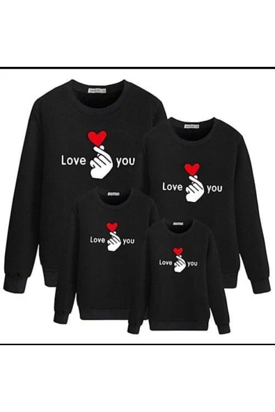 Aile Sweatshirt Baskılı İki İplik Tek Fiyatıdır ürün görseli