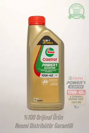 Castrol Scooter Power1 10w40 1L (2025 Üretim)