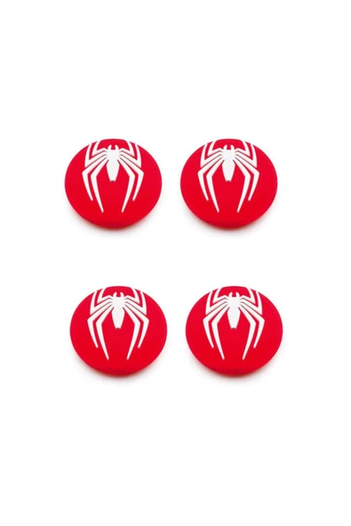Desenli Ps5/ps4/ps3 Analog Koruyucu Silikon Pad-spider Man