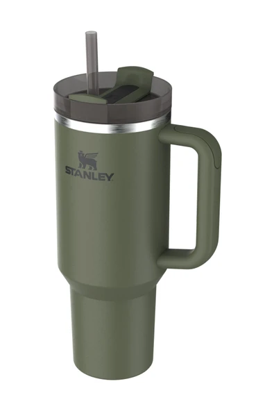 STANLEY 10-11673-161 THE QUENCHER H2.O FLOWSTATE TUMBLER 1.18L 40OZ DRIED PINE TERMOS - 3