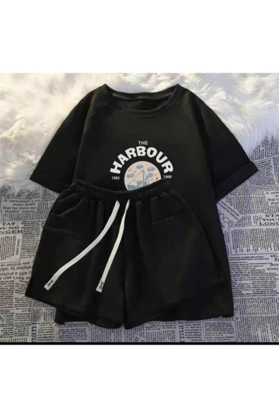 Kız Takım Şortlu Siyah ürün görseli