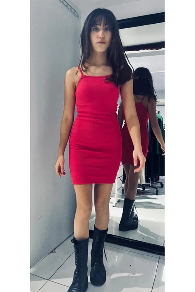 Askılı Mini Elbise