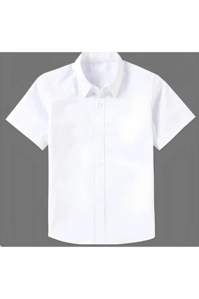 Erkek Çocuk Klasik Cepsiz Gömlek - Resim 2