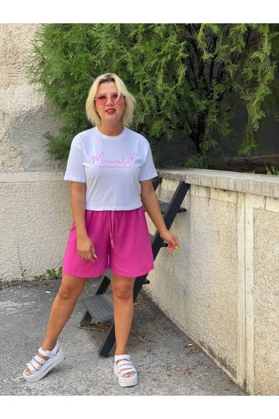 Kadın Keten Şort - Resim 6