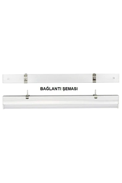 Cata Ct-2466 T5 Bant Armatürü Eklenebilir Anahtarlı 5W Ledli Beyaz Kasa Beyaz Işık 6400K 31cm - 5