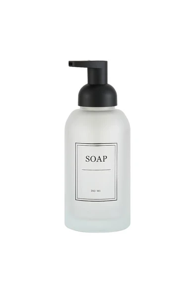 Mien Sablaj Beyaz Cam Sıvı Sabunluk 350 Ml