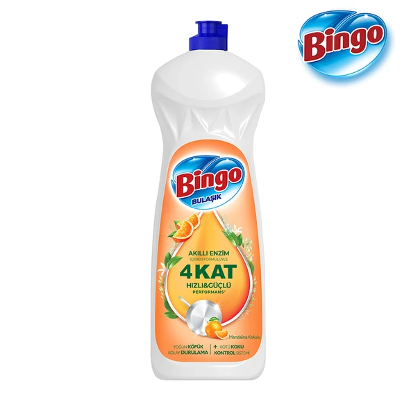 Bingo Sıvı Elde Bulaşık Deterjanı Mandalina 650ml X 4 Adet - 2