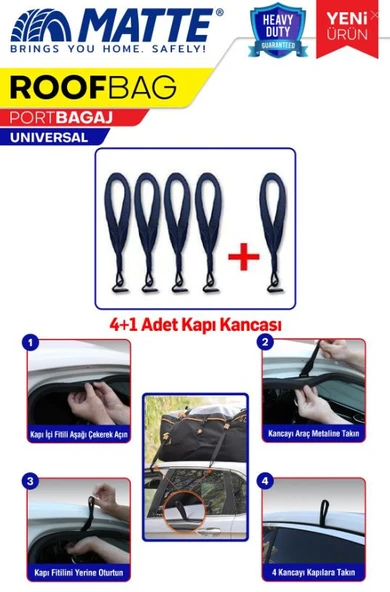 Araç Üstü Tavan çantası bağlantı aparatı