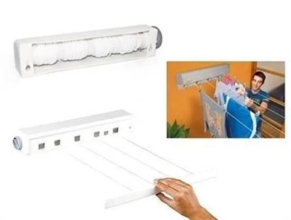 Pratik Çamaşır Kurutma Portatif Yeni Nesil Çek As Kolay Askılık 4 İpli Çamaşır Askılığı - 7