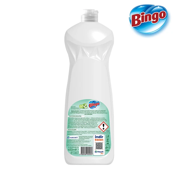Bingo Sıvı Elde Bulaşık Deterjanı Sensitive 650ml X 3 Adet - 3