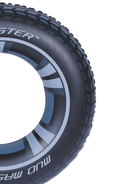 Kamyon Tekeri Temalı Deniz Simidi 91 cm: Hem Çocuklar Hem de Yetişkinler İçin Eğlenceli Su Arkadaşı! - 2