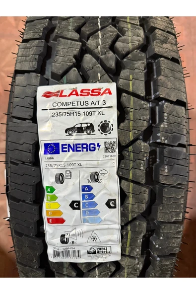 LASSA / 235/75R15 (COMPETUS A/T 3) 2025 YAZ LASTİĞİ
