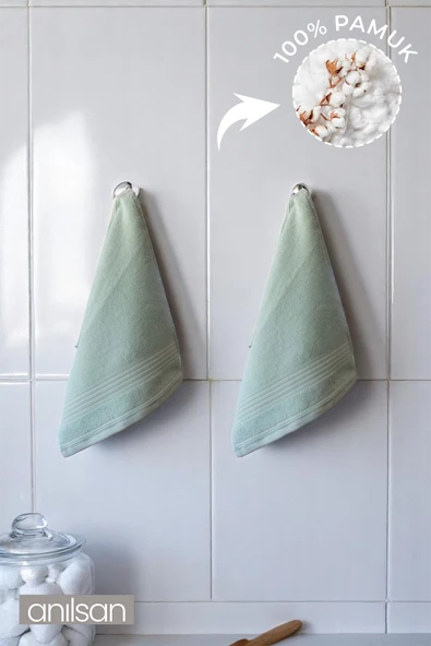 2'li Flin Mini Havlu 30x35 cm – Banyo Mutfak, Bebek Yüz El Havlusu