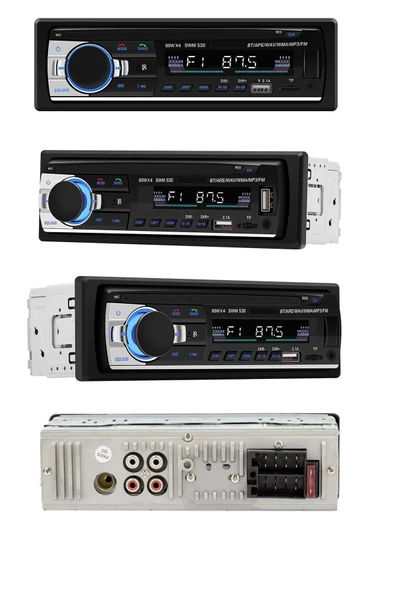 P.125 Çift Usb Girişli Bluetooth Oto Teyp Araba Teybi Radyo Usb Sd Aux Teyp Amfi Çıkışlı 4x55 Watt - 4