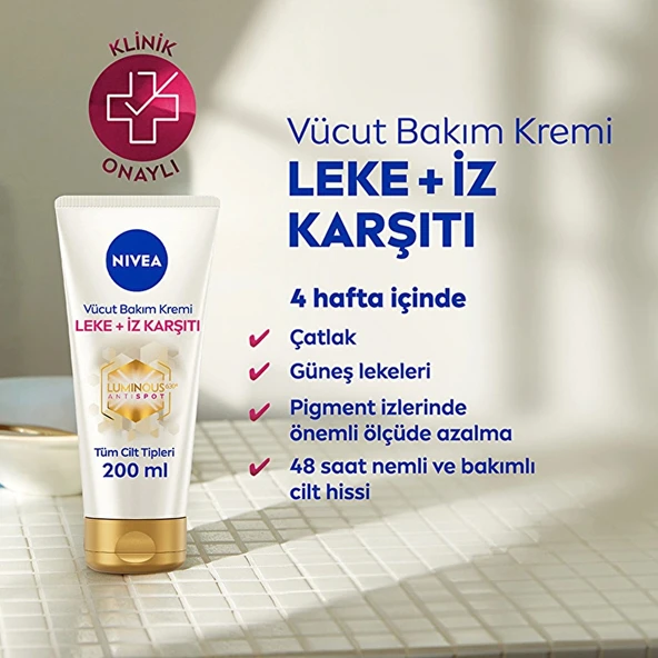 Nivea Luminous Leke ve İz Karşıtı Nemlendirici Vücut Bakım Kremi 200 ml - 2