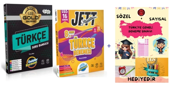 ÜNLÜLER KARMASI 8. SINIF GOLD TÜRKÇE SORU BANKASI VE DENEME ürün görseli