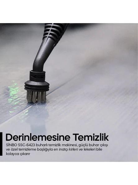 Sinbo SSC-6423 Çok Fonksiyonlu Buharlı Temizlik Makinası - Buharlı Temizleyici - 4