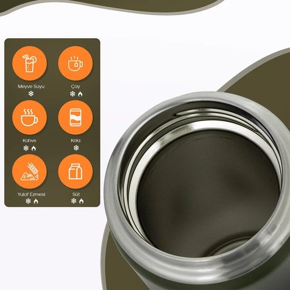 Santeco Ktwo Sporcu Termosu 500 Ml-Yeşil - 6