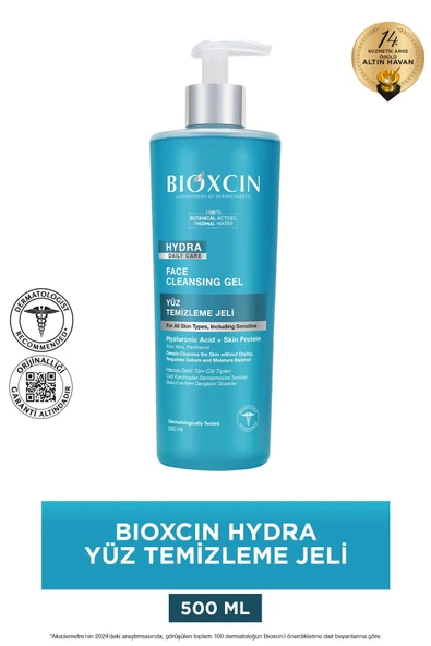Bioxcin Hydra Kuru Ve Hassas Ciltler İçin Yüz Temizleme Jeli 500 ml