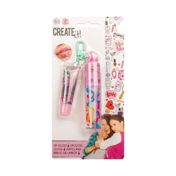 Create It  Kokulu Dudak Parlatıcısı Anahtarlık Seti - Kalp